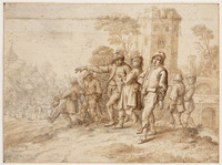 P+ 001
          <br/>
          Boeren op weg naar de jaarmarkt
          <br/>
          <em>Molenaer, Jan Miense (1610 ca.-1668)</em>